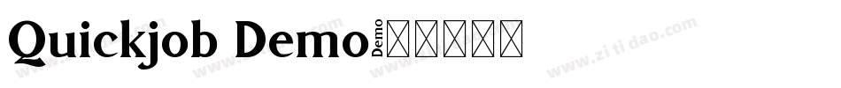 Quickjob Demo字体转换